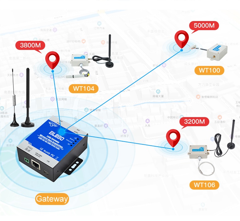 BLIIoT-Wireless Temperature Monitoring WT106